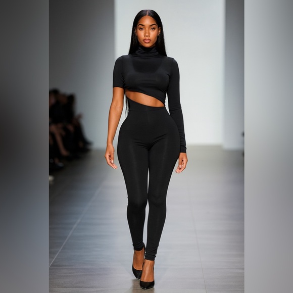 Black Allure Jumpsuit Sexy Womenswear Lady Comfort Underwear Spandex - Picture 2 of 9